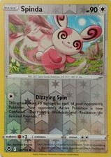 141/195 SPINDA REVERSE HOLO SILVER TEMPEST POKEMON CARD