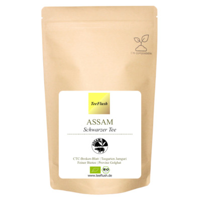 Assam CTC, Schwarzer Tee, Bio, Ernte 2025, CTC-Broken-Blatt, Teegarten Jamguri