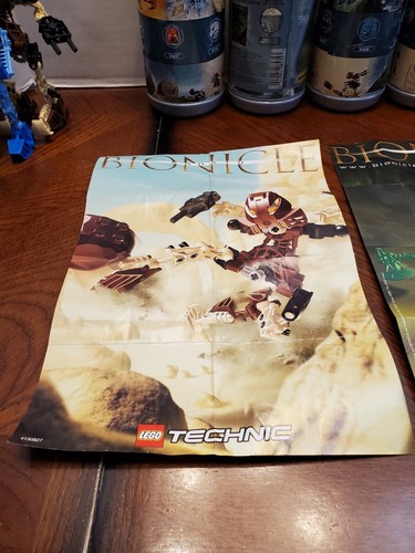 2001 Lego Bionicle ORIGINAL Toa Mata 8531 - 8536 Canister Manual Complete Sets - Picture 7 of 21