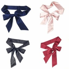 Damen Satin Taillenband Kunstseide Schnürverschluss Schleife Deko Gürtel