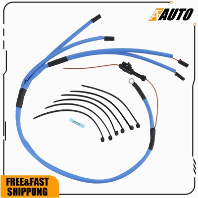 Chevy GMC 6.5L Diesel Parts 15320556 Insulated Glow Plug Harness Kit For Chevy GMC 6.5L Turbo Diesel - Red HWS-6501R Replacement Chevy GMC 6.5L Diesel Harness