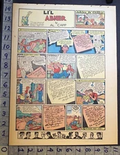 1938 AL CAPP LI'L ABNER CARTOON HILLBILLY DOGPATCH ADVICE CHILDREN COMIC 33707