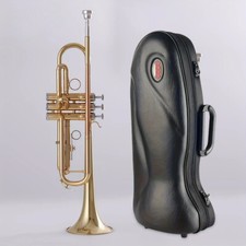 New JYTR-2000G Trumpet B Flat Professional Bb Jazz Trumpet with Case -