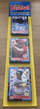 1988 Blister Pack Ruben Sierra Rangers Jim Lindeman Cardinals Barry Bonds Pirate