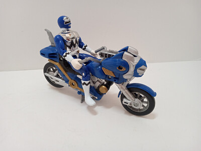 Power Rangers Lost Galaxy Lot Blue Figure Chromalline + Astro