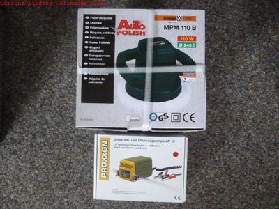 Meister Set Poliermaschine 240mm 110W,MPM110B+Proxxon Ölabsaugpumpe25262