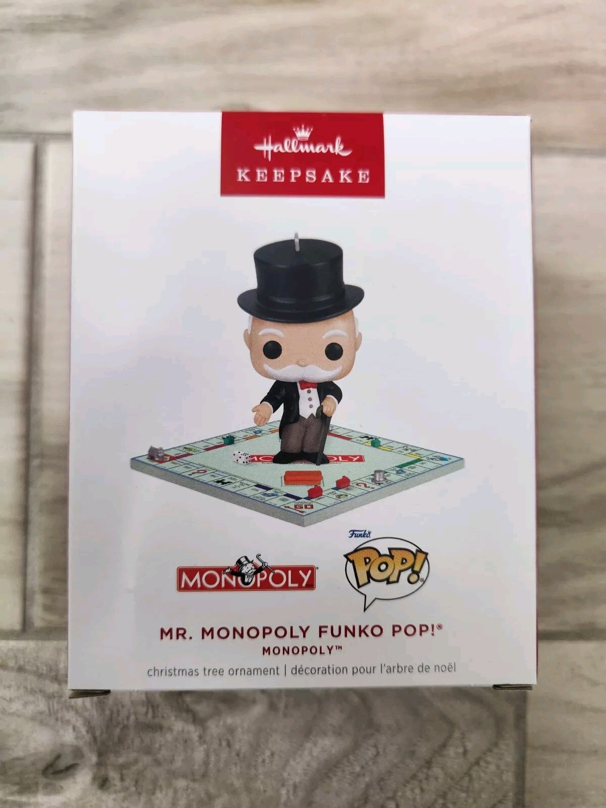 2024 Hallmark Keepsake Monopoly Mr Monopoly Funko POP Ornament