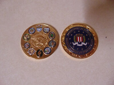 CHALLENGE COIN DOJ FEDERAL BUREAU OF INVESTIGATION SPECIAL OPERATIONS COMMAND
