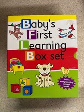 BABY'S FIRST LEARNING BOX SET 7 Board Books Early Learning Concept Used