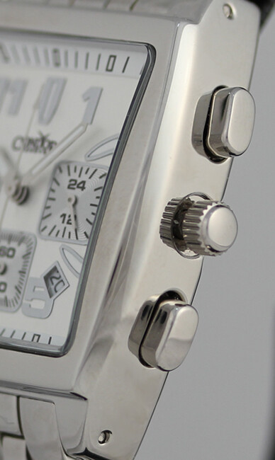 Condor Classic Chronograph Stainless Steel Mens Watch Date Silver Dial ...