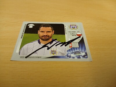 Panini Sticker signiert Marcin Wasilewski RSC Anderlecht NEU 