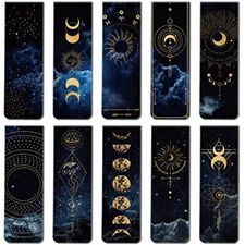 30 Pack Space Galaxy Magnetic Bookmarks Book Page Markers for Home Office