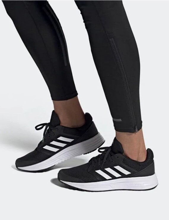 Adidas Galaxy Black White Running Men's Shoes