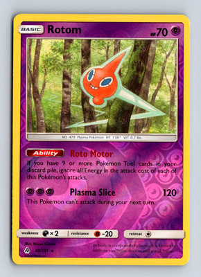 Rotom English Rare SM - Forbidden Light 40/131 LP