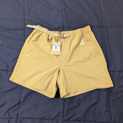 Nike Men's ACG Hike Shorts Loose Fit Beige size M 