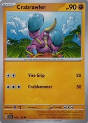 Crabrawler 087/142 Stellar Crown Common Pokemon Card