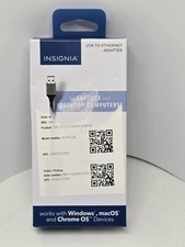 Insignia- USB to Ethernet Adapter - Black