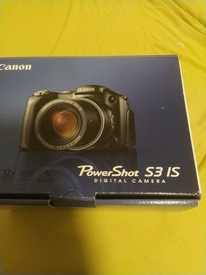 Canon PowerShot S3 IS Bridgekamera mit 6-72mm 1:2,7-3,5 USM 6MP Digitalkamera
