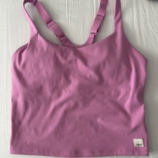 Vuori Bubblegum Pink Tank Top Adjustable Straps Size S