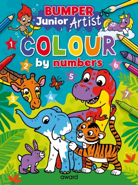 Junior Artist Bumper Colour By Numbers (Paperback Book)