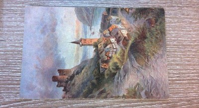 Burg Maus Mouse Castle Rhine River Germany Antique Postcard No. 130