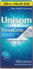 Nighttime Sleep-Aid Gels, Diphenhydramine HCI 50Mg, 100 Count