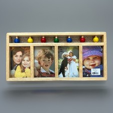 Fetco Baby Family Child Collage Picture Frame 4 Opening Multicolor Desktop Wall
