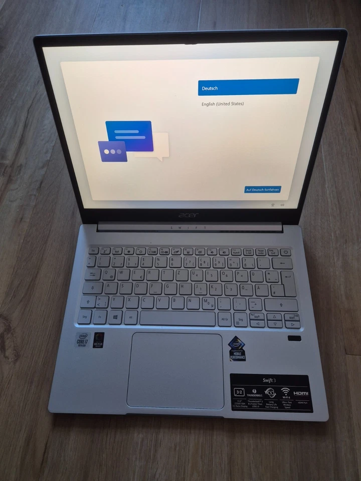 1A Acer Swift 3, SF313-52, 13,5", IntelCore i7-1065, 8GB RAM, 1000GB, Akku Neu - Bild 4 von 4