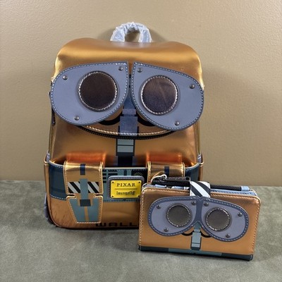 Loungefly Disney Pixar Wall-E Exclusive Metallic Backpack & Wallet