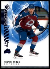 Bowen Byram Rookie - Blue 140 NM Colorado Avalanche 2020-21 SP Authentic