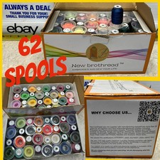 brothread /brother 62 Spools embroidery Machine sewing Thread 500m NEW Spools