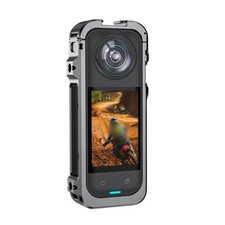 Fits Insta360 X5 Compatible Camera Cage With Quick Release And Wind Muff