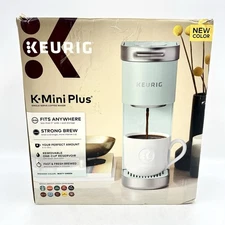 Keurig K-Mini Plus Single Serve K-Cup Pod Coffee Maker, Misty Green - READ