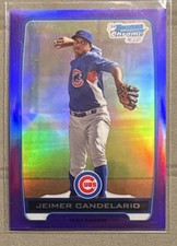 Topps 2012 Bowman Chrome Refractor Jeimer Candelario Chicago Cubs #BCP20 /199