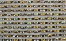 32pcs Wholesale Job Lots Mixed Men's Fashion Shell Stainless Steel Rings