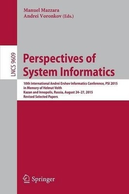 Perspectives of System Informatics - 9783319415789