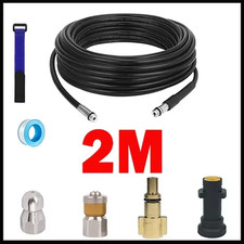 2~40M Pressure Washers Sewer Drain Water Cleaning Hose Pipe Cleaner Kit 1/4 Quic