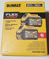 DEWALT FLEXVOLT 20V/60V MAX Lithium-Ion 6.0Ah Battery Pack 2 Pack 