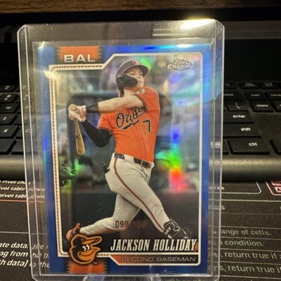 2026 Topps Chrome Jackson Holliday #136 Blue Refractor /150