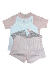 NWT Women's FELINA 4 Piece Tank, Shirt, Shorts, Capri Pajama Set Size XL 