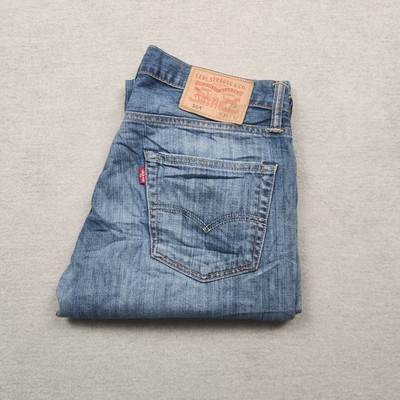 Levis 504 Herren Jeans Hose W31 L28 Denim Blau Straight Gerade Baumwolle Gekürzt