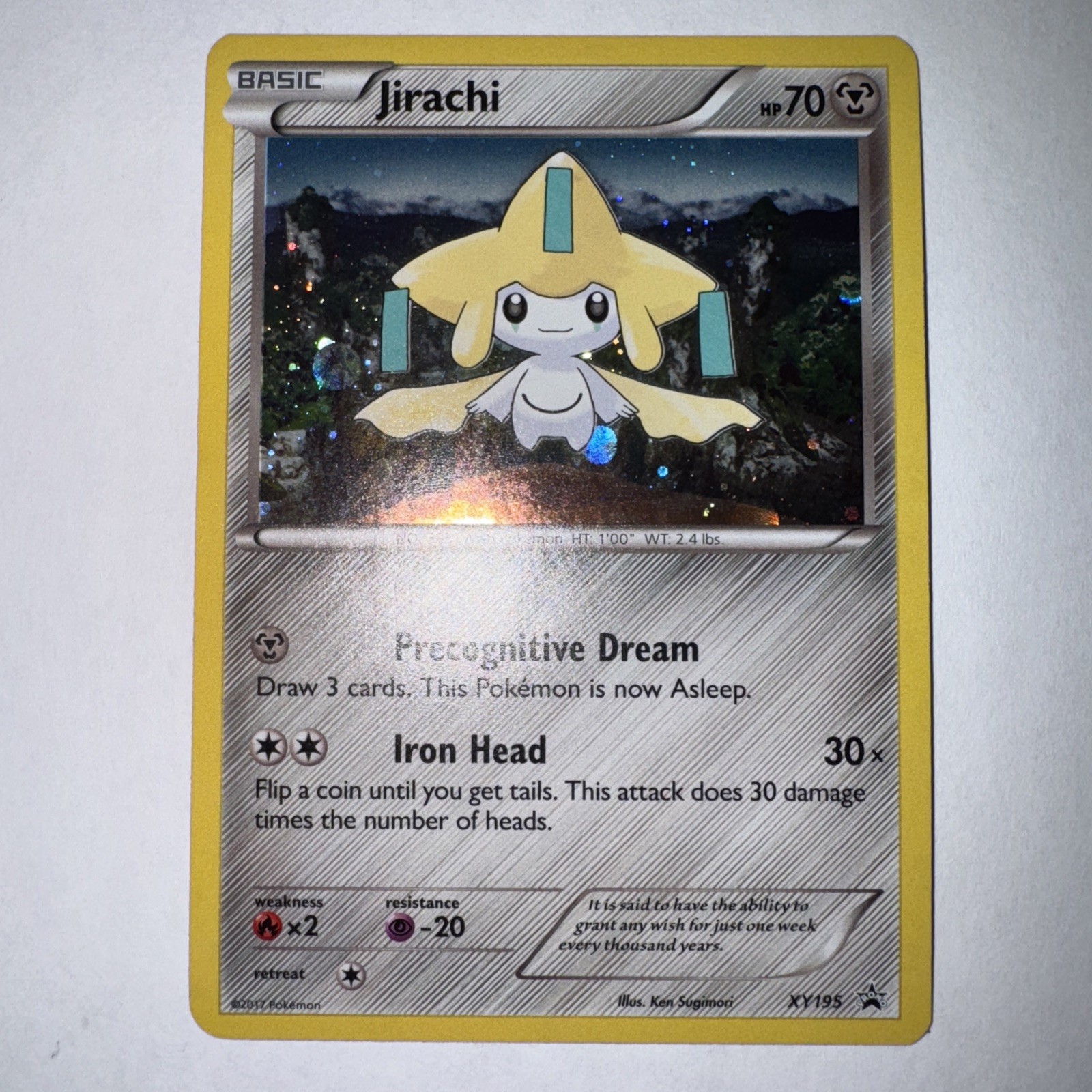 Pokemon Jirachi Black Star Promo XY195 Holo