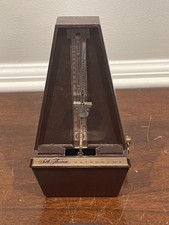 Seth Thomas Metronome Vintage Mechanical Brown USA Wind Up Tempo Timer