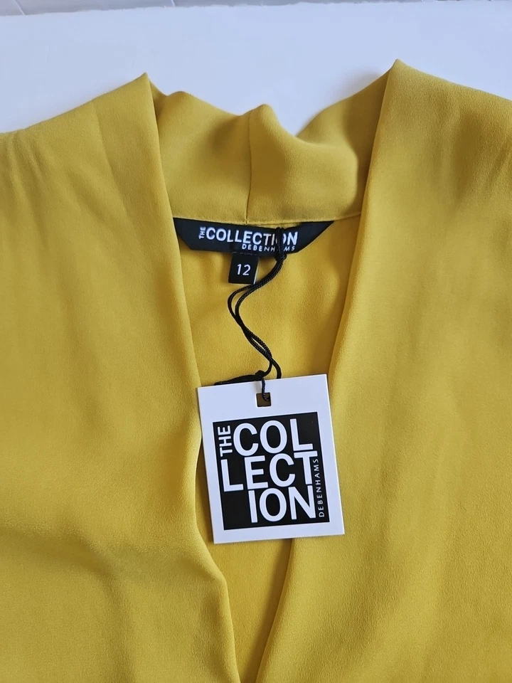 Mustard Yellow Sleeveless Top Size 12 NEW BNWT Women's Debenhams - Image 4 of 4