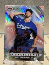 2022 Topps Finest Aura of Excellence Walker Buehler #AE-WB Los Angeles Dodgers