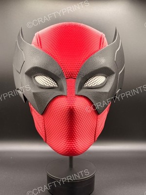 WolverinePool Helmet   Wolverine x Deadpool Mashup Cosplay Mask (3D Printed Wear