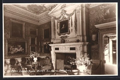Ansichtskarte Wilton nr. Salisbury, Wilton House, Corner Room 
