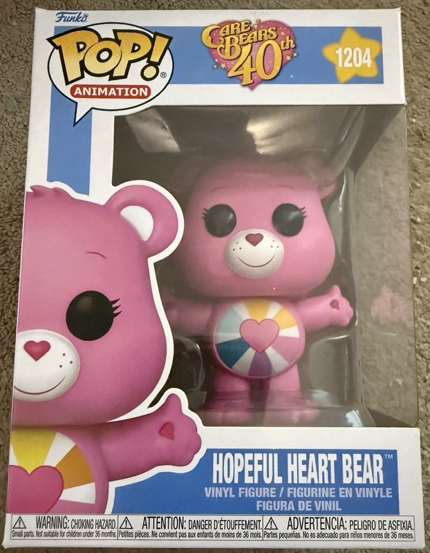 Funko Pop! Vinyl: Care Bears Hopeful Heart Bear #1204 with Pop Protector NIB