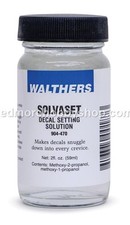 Walthers 904-470 Solvaset Decal Setting Solution 2oz Bottle