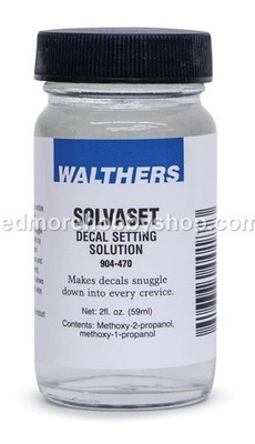Walthers #904-470 Solvaset Decal Setting Solution 2oz Bottle